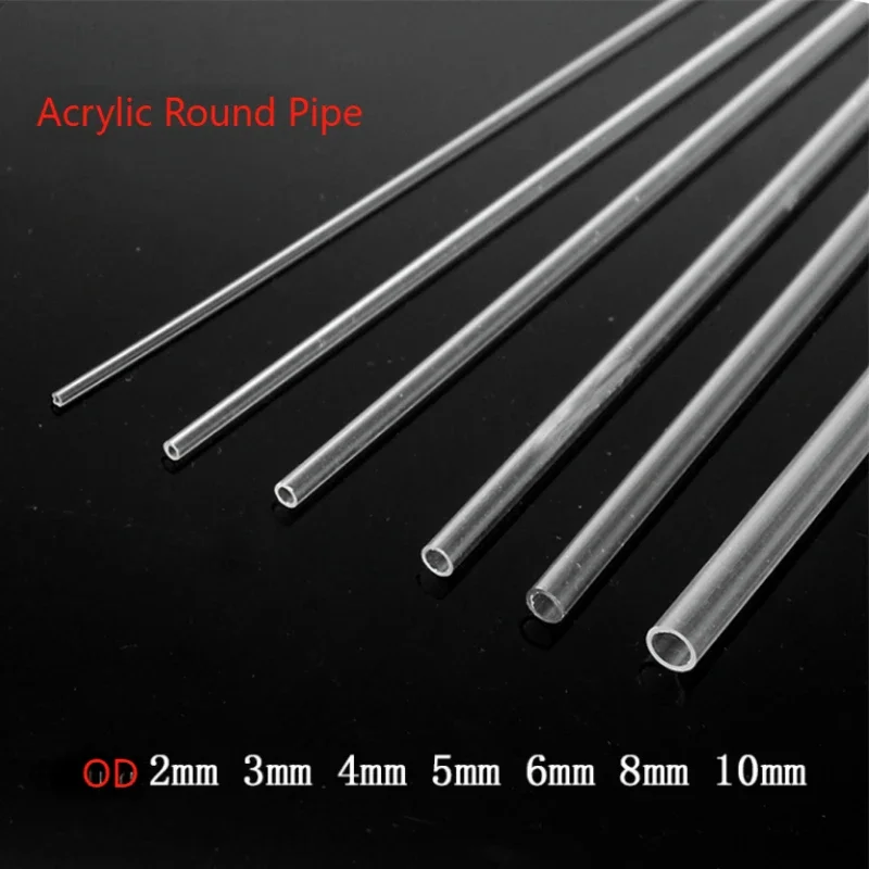 Ocean Aquarium - อะคริลิคใสรอบท่อสําหรับถังปลา,Aquarium Plexiglass Tube,สวนชลประทาน,ความยาว 200 มม./498 มม.,OD