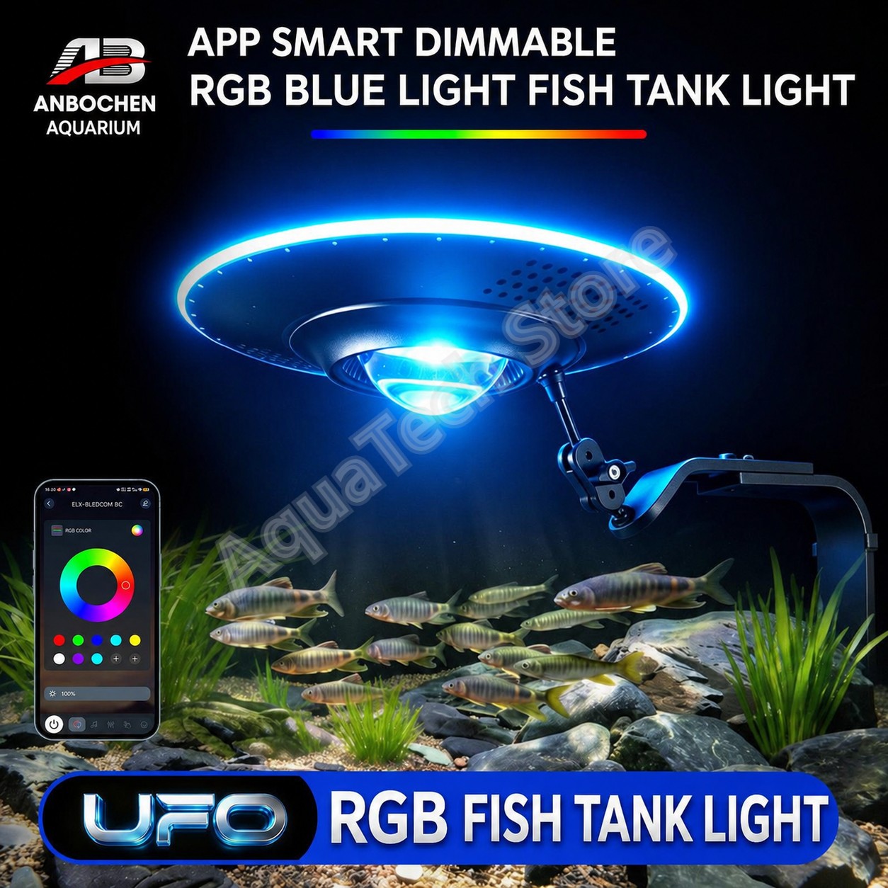 Reef Lighting - ไฟ LED สำหรับตู้ปลา ANBOCHEN UFO RGB