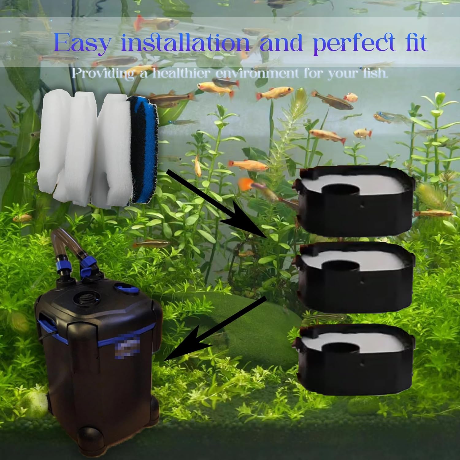 1 ชุด (8 ชิ้น) แผ่นกรองสำหรับต - Reef Tank Filter บทวิจารณ์และราคา
