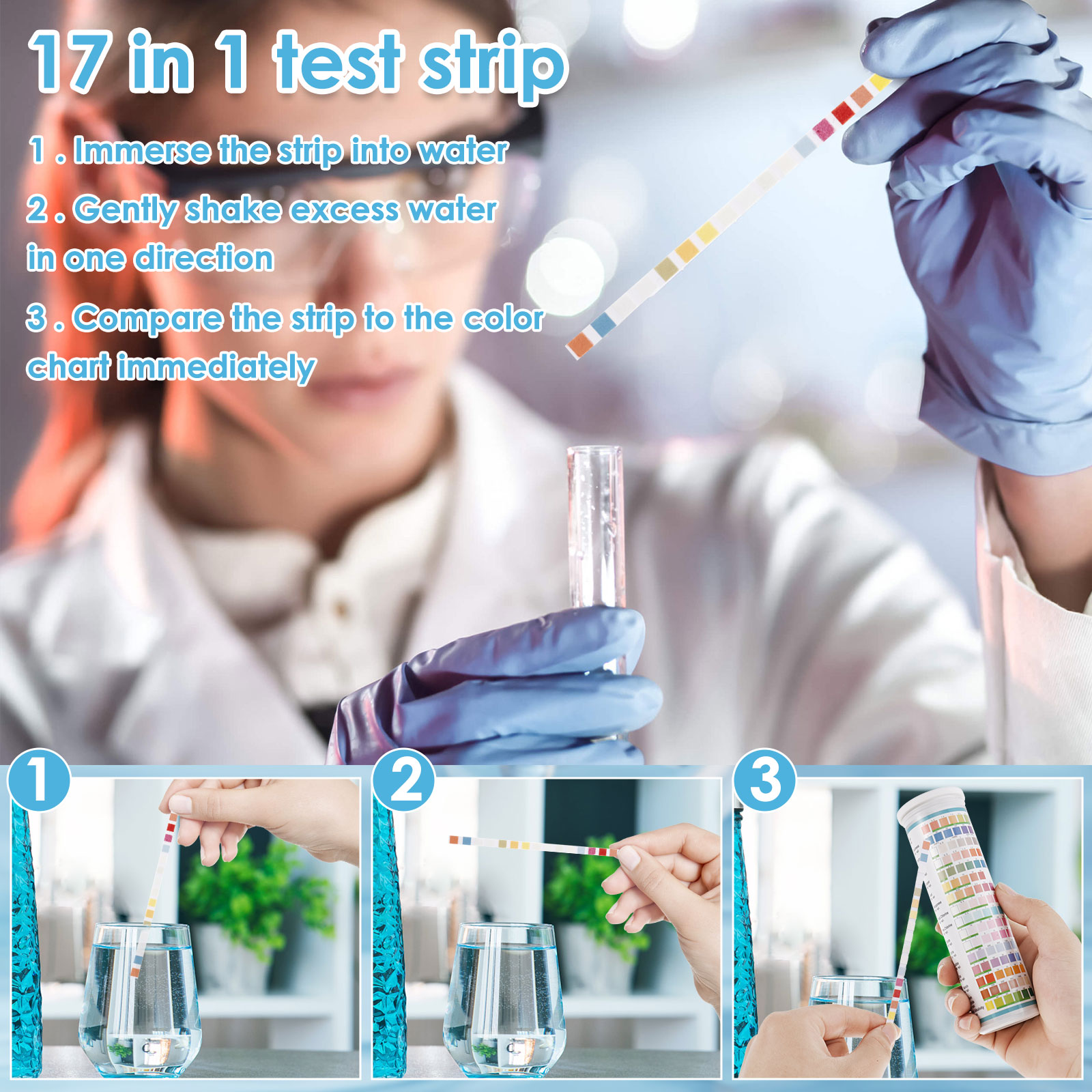 5-17 in 1 Aquarium Test Strips - Saltwater Tank บทวิจารณ์และราคา