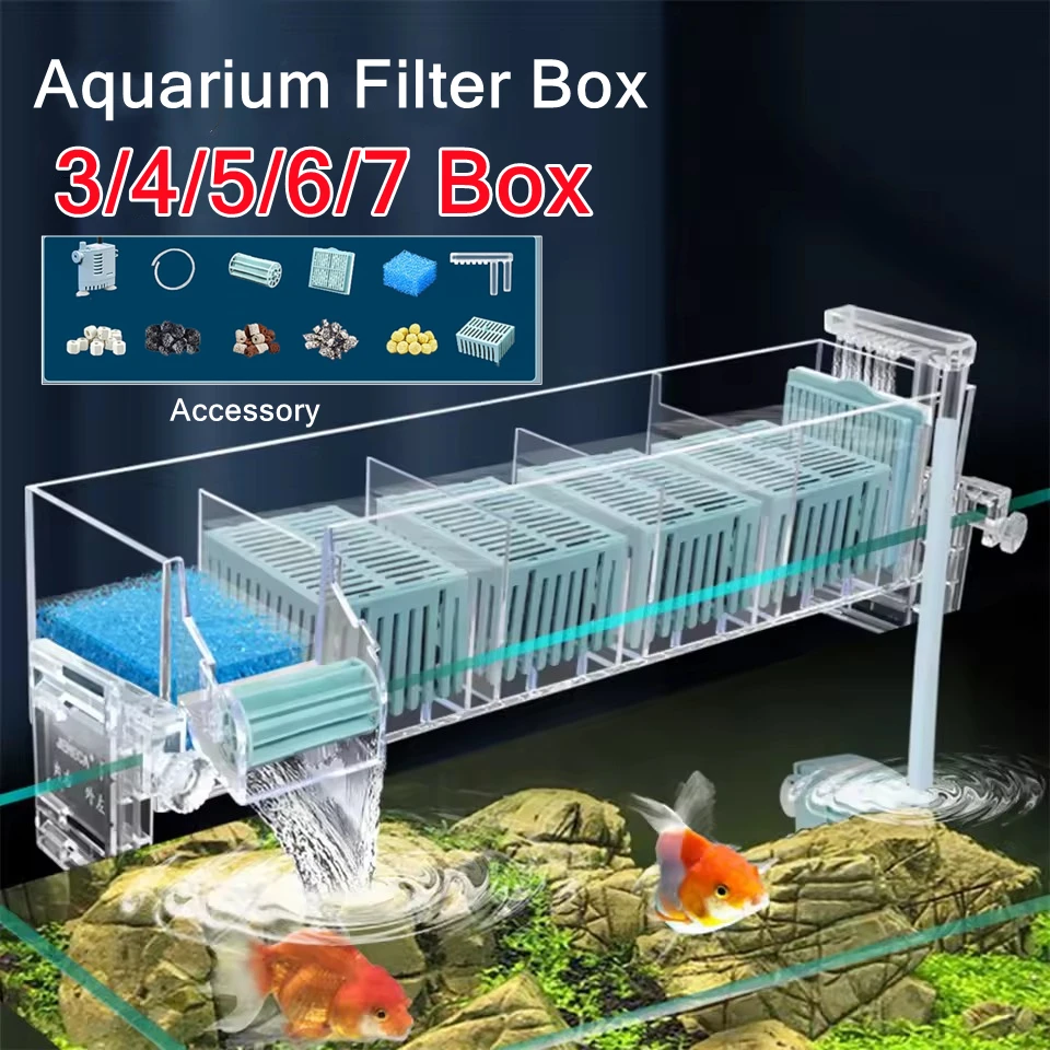 220V Aquarium ติดผนังน้ําตกกรอ - Reef Tank Filter บทวิจารณ์และราคา